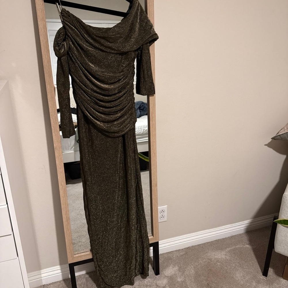 JLUXLABEL Shimmering Gold Dress